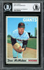 Don McMahon Autographed 1970 Topps Card #519 San Francisco Giants Beckett BAS #12306198