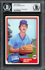 George Riley Autographed 1981 Topps Rookie Card #514 Chicago Cubs Beckett BAS #12306798