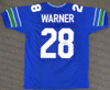 Seattle Seahawks Curt Warner Autographed Framed Blue Jersey "ROH 94" MCS Holo Stock #177851