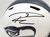 Russell Wilson Autographed Seattle Seahawks Flat Matte White Full Size Speed Replica Helmet RW Holo Stock #178958