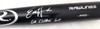 Ed Howard Autographed Black Rawlings Baseball Bat Chicago Cubs "Go Cubs Go" Beckett BAS Stock #179028