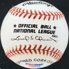 Johnny Klippstein Autographed Official NL Baseball Chicago Cubs, Los Angeles Dodgers PSA/DNA #C45429