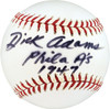 Dick Adams Autographed Official MLB Baseball Philadelphia A's PSA/DNA #C63929