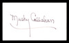 Mushy Callahan Autographed 3x5 Index Card Boxer SKU #179740