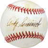 Andy Seminick Autographed Official NL Baseball Philadelphia Phillies Beckett BAS #V68158