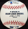 Les McCrabb Autographed Official MLB Baseball Philadelphia A's "Phil. A's " Beckett BAS #V68224