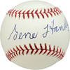 Gene Handley Autographed Official MLB Baseball Philadelphia A's Beckett BAS #V68227