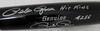 Pete Rose Autographed Mizuno Bat Cincinnati Reds Stat Bat "Hit King, 4256, ROY & MVP" (Light Signature) PR Holo #006995