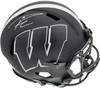 Russell Wilson Autographed Wisconsin Badgers Eclipse Black Full Size Speed Authentic Helmet RW Holo Stock #181847