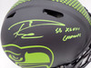 Russell Wilson Autographed Seattle Seahawks Eclipse Black Full Size Speed Authentic Helmet "SB XLVIII Champs" RW Holo & Beckett BAS Stock #182235