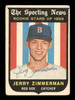 Jerry Zimmerman Autographed 1959 Topps Rookie Card #146 Boston Red Sox SKU #182939