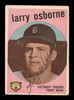 Larry Osborne Autographed 1959 Topps Rookie Card #524 Detroit Tigers High Number High Number SKU #182966