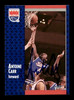 Antoine Carr Autographed 1991-92 Fleer Card #174 Sacramento Kings SKU #183306