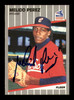 Melido Perez Autographed 1989 Fleer Card #509 Chicago White Sox SKU #183428