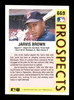 Jarvis Brown Autographed 1992 Fleer Rookie Card #669 Minnesota Twins SKU #183566
