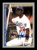 Jose Offerman Autographed 1993 Fleer Card #66 Los Angeles Dodgers SKU #183570