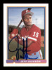 Jeff Jackson Autographed 1991 Bowman Rookie Card #491 Philadelphia Phillies SKU #183825