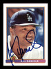 Kal Daniels Autographed 1991 Bowman Card #600 Los Angeles Dodgers SKU #183829