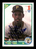 Willie Greene Autographed 1990 Score Rookie Card #682 Pittsburgh Pirates SKU #183919