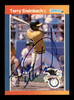 Terry Steinbach Autographed 1989 Donruss Card #9 Oakland A's SKU #184415
