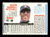 Kevin Mitchell Autographed 1992 Donruss Card #583 San Francisco Giants SKU #184566