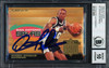 Dennis Rodman Autographed 1994-95 Fleer League Leader Card #7 San Antonio Spurs Auto Grade 10 Beckett BAS #12518893