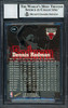 Dennis Rodman Autographed 1997-98 Skybox Premium Card #119 Chicago Bulls Auto Grade 10 Beckett BAS #12518946
