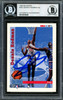 Dennis Rodman Autographed 1992-93 Hoops Card #302 Detroit Pistons Beckett BAS #12518320