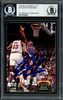 Dennis Rodman Autographed 1992-93 Stadium Club Card #314 Detroit Pistons Signed In Blue Beckett BAS #12518329