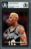 Dennis Rodman Autographed 1993-94 Stadium Club Card #305 San Antonio Spurs Beckett BAS #12518385