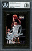 Dennis Rodman Autographed 1995-96 Hoops Gold Mine Card #448 San Antonio Spurs Beckett BAS #12517028