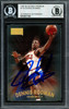 Dennis Rodman Autographed 1997-98 Skybox Premium Card #119 Chicago Bulls Signed In Blue Beckett BAS #12517182