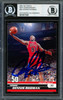 Dennis Rodman Autographed 2007-08 Topps 50th Anniversary Card #29 Chicago Bulls Signed In Blue Beckett BAS Stock #185028