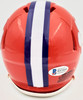 Hunter Renfrow Autographed Clemson Tigers Speed Mini Helmet Beckett BAS Stock #185724