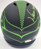 Warren Moon Autographed Eclipse Black Seattle Seahawks Speed Mini Helmet "HOF 06" MCS Holo Stock #185813