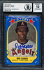 Rod Carew Autographed 1981 Fleer Sticker Card #40 California Angels Auto Grade 10 Beckett BAS #12511104