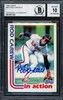 Rod Carew Autographed 1982 Topps In Action Card #501 California Angels Auto Grade 10 Beckett BAS Stock #186053