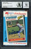 Rod Carew Autographed 1982 Topps K-Mart Card #31 California Angels Auto Grade 10 Beckett BAS #12511241