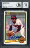 Rod Carew Autographed 1983 Donruss Card #90 California Angels Auto Grade 10 Beckett BAS Stock #186061