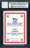 Rod Carew Autographed 1984 Topps All Star Set Card #26 California Angels Auto Grade 10 Beckett BAS #12510580
