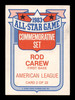 Rod Carew Autographed 1984 Topps All Star Set Card #2 California Angels SKU #186669