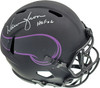 Warren Moon Autographed Minnesota Vikings Eclipse Black Full Size Speed Authentic Helmet "HOF 06" MCS Holo Stock #187024