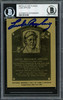 Luke Appling Autographed 1982 Metallic HOF Plaque Card Chicago White Sox Beckett BAS #12516198