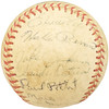 1950-1960's Minor League Players Autographed League Baseball With 19 Signatures Incl. Fred Hutchinson Beckett BAS #AA00352