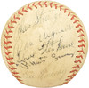 1950-1960's Minor League Players Autographed League Baseball With 19 Signatures Incl. Fred Hutchinson Beckett BAS #AA00352