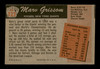 Marv Grissom Autographed 1955 Bowman Card #123 New York Giants SKU #187882