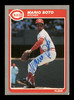 Mario Soto Autographed 1985 Fleer Card #552 Cincinnati Reds SKU #187976