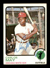 Carlos May Autographed 1973 Topps Card #105 Chicago White Sox SKU #188028