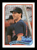 Steve Lombardozzi Autographed 1989 Topps Card #376 Minnesota Twins SKU #188182