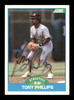 Tony Phillips Autographed 1989 Score Card #156 Oakland A's SKU #188232